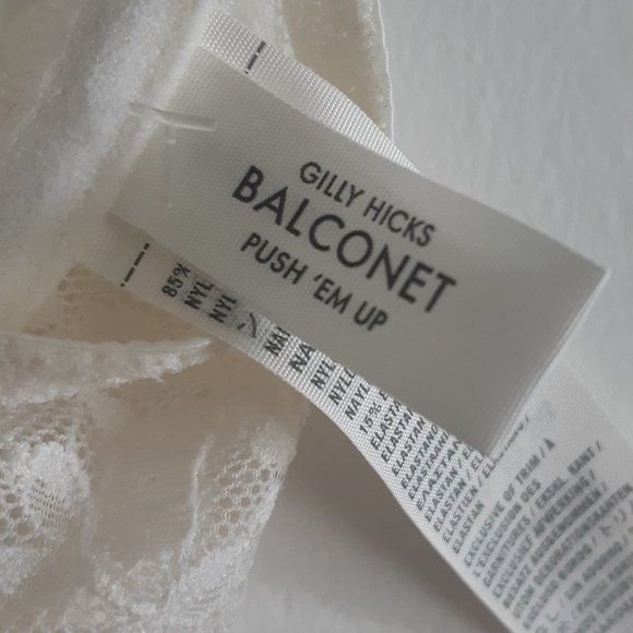 Gilly Hicks See Through Lace Balconet Push 'Em Up Bra 34B - Picture 3 of 7